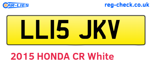 LL15JKV are the vehicle registration plates.