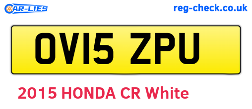 OV15ZPU are the vehicle registration plates.
