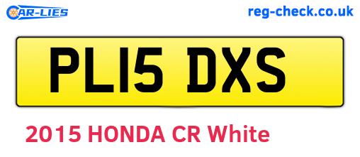 PL15DXS are the vehicle registration plates.