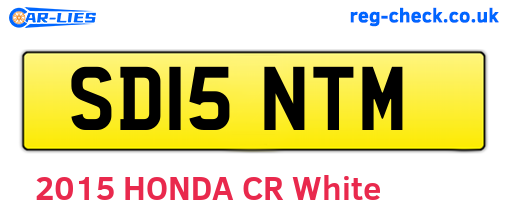 SD15NTM are the vehicle registration plates.