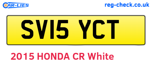 SV15YCT are the vehicle registration plates.