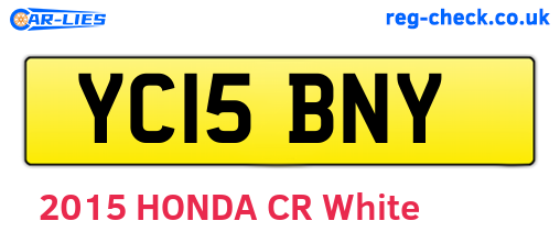 YC15BNY are the vehicle registration plates.