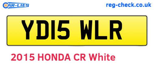 YD15WLR are the vehicle registration plates.