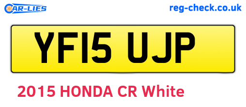 YF15UJP are the vehicle registration plates.