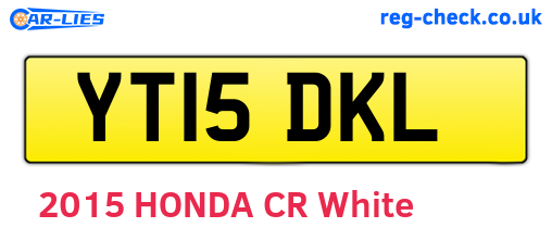 YT15DKL are the vehicle registration plates.