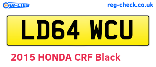 LD64WCU are the vehicle registration plates.
