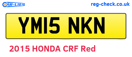 YM15NKN are the vehicle registration plates.