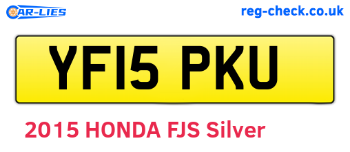 YF15PKU are the vehicle registration plates.