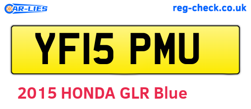 YF15PMU are the vehicle registration plates.