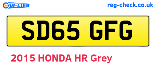 SD65GFG are the vehicle registration plates.