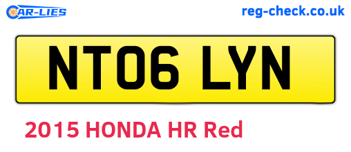 NT06LYN are the vehicle registration plates.