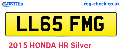 LL65FMG are the vehicle registration plates.