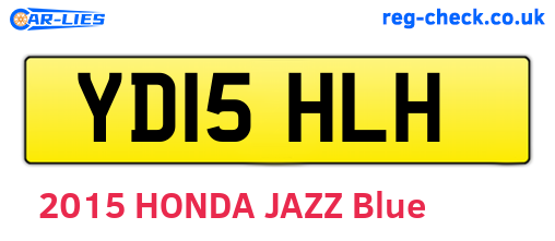 YD15HLH are the vehicle registration plates.