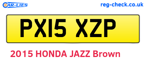 PX15XZP are the vehicle registration plates.