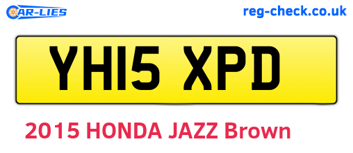 YH15XPD are the vehicle registration plates.