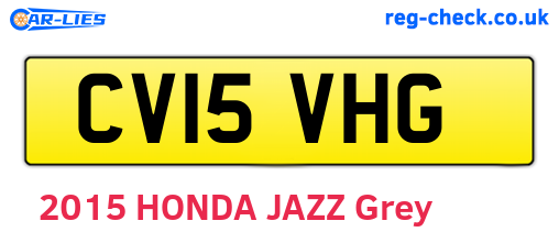 CV15VHG are the vehicle registration plates.