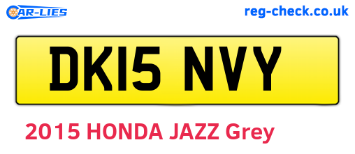DK15NVY are the vehicle registration plates.