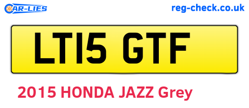 LT15GTF are the vehicle registration plates.