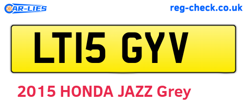 LT15GYV are the vehicle registration plates.