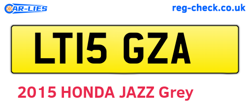 LT15GZA are the vehicle registration plates.