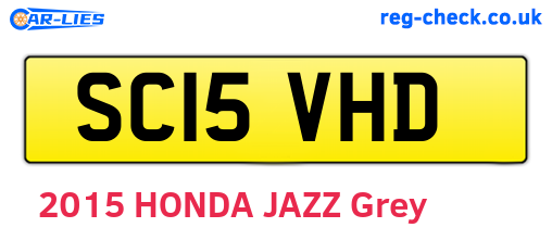 SC15VHD are the vehicle registration plates.