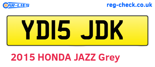 YD15JDK are the vehicle registration plates.
