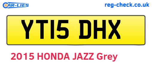 YT15DHX are the vehicle registration plates.