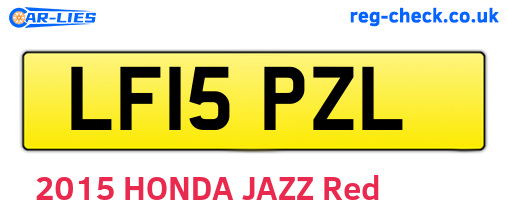 LF15PZL are the vehicle registration plates.