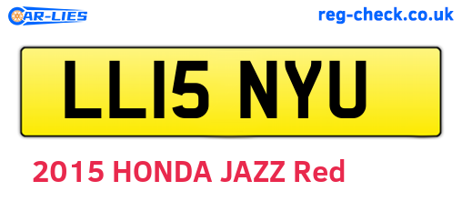 LL15NYU are the vehicle registration plates.