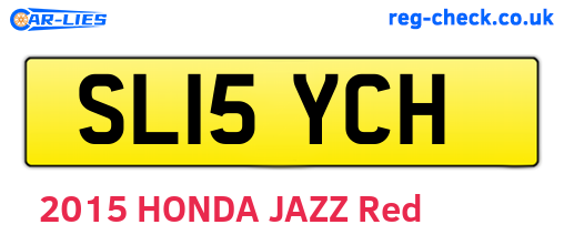 SL15YCH are the vehicle registration plates.