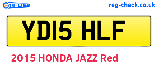YD15HLF are the vehicle registration plates.