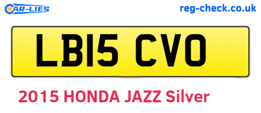 LB15CVO are the vehicle registration plates.