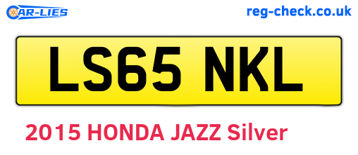 LS65NKL are the vehicle registration plates.