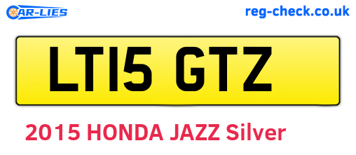 LT15GTZ are the vehicle registration plates.