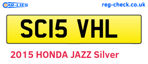 SC15VHL are the vehicle registration plates.