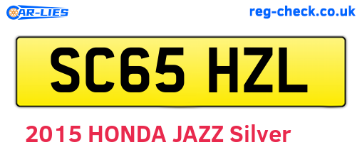 SC65HZL are the vehicle registration plates.