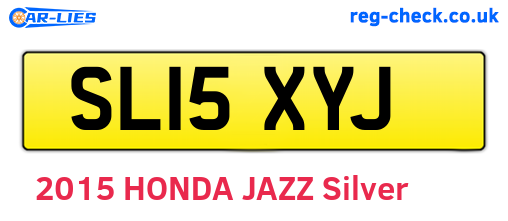 SL15XYJ are the vehicle registration plates.