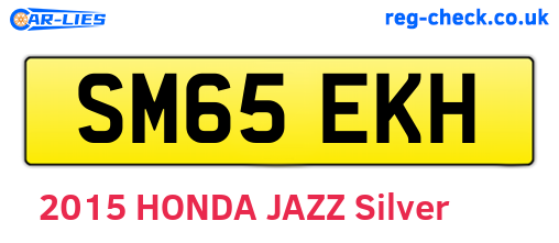 SM65EKH are the vehicle registration plates.