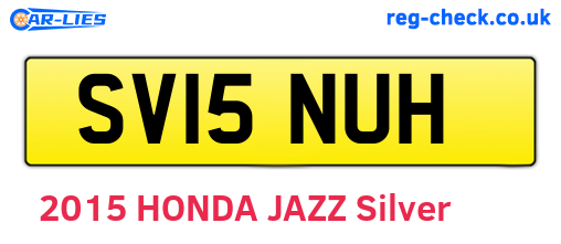 SV15NUH are the vehicle registration plates.