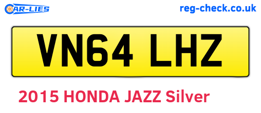 VN64LHZ are the vehicle registration plates.