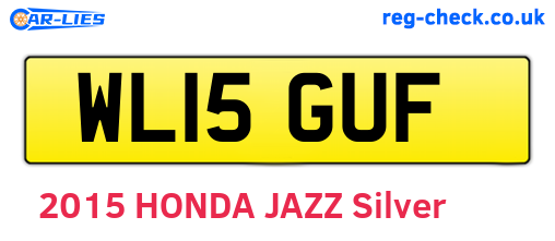 WL15GUF are the vehicle registration plates.