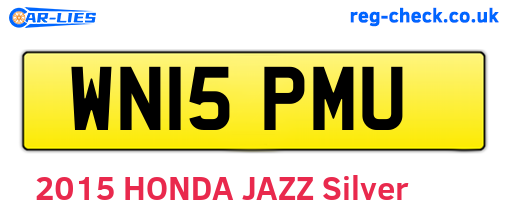 WN15PMU are the vehicle registration plates.
