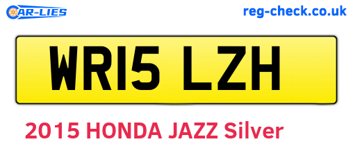 WR15LZH are the vehicle registration plates.