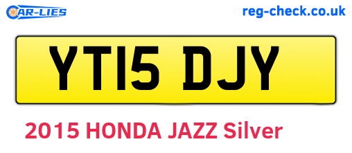 YT15DJY are the vehicle registration plates.
