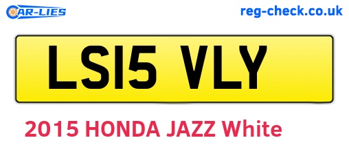 LS15VLY are the vehicle registration plates.