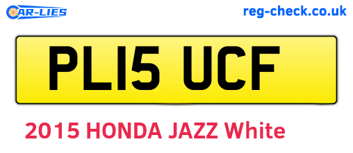 PL15UCF are the vehicle registration plates.