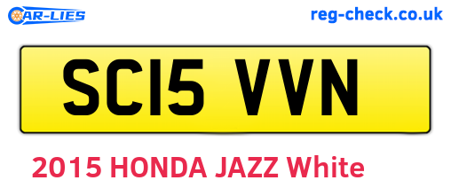 SC15VVN are the vehicle registration plates.