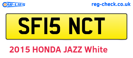 SF15NCT are the vehicle registration plates.