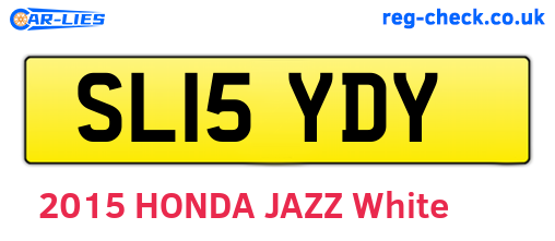 SL15YDY are the vehicle registration plates.