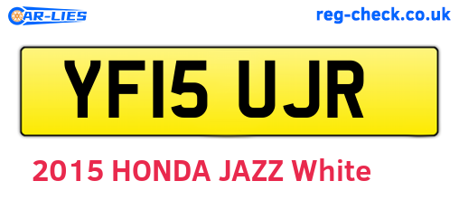 YF15UJR are the vehicle registration plates.